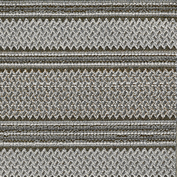 5' X 8' Grey Geometric Area Rug