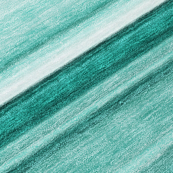2' X 3' Aqua Striped Washable Indoor Outdoor Area Rug