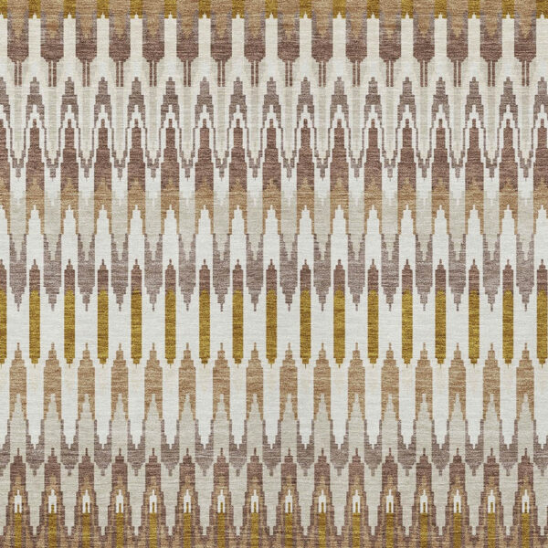 8' X 10' Brown Beige And Taupe Southwestern Washable Indoor Outdoor Area Rug