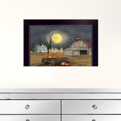 Harvest Moon 2 Black Framed Print Wall Art