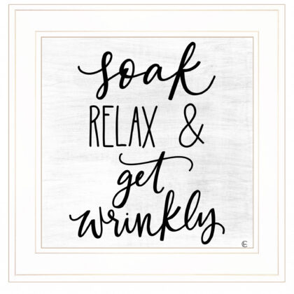 Lets Get Wrinkly 1 White Framed Print Wall Art