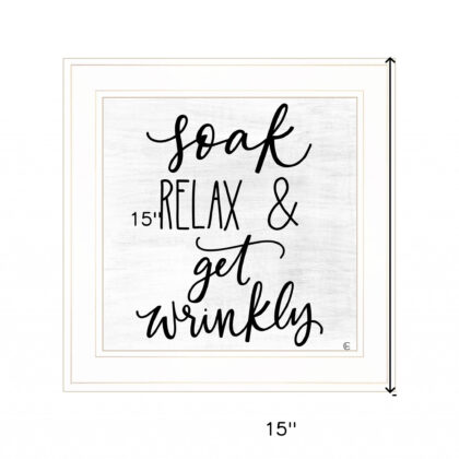 Lets Get Wrinkly 1 White Framed Print Wall Art