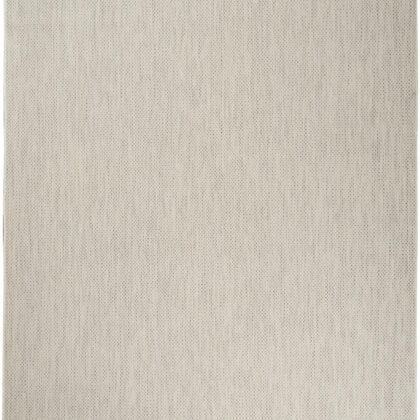 8' X 10' Ivory and Silver Indoor Outdoor Area Rug
