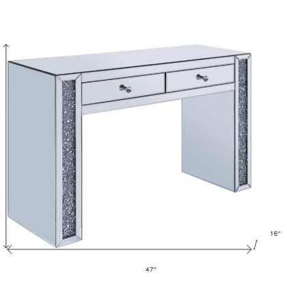 47" Mirrored Vanity Table
