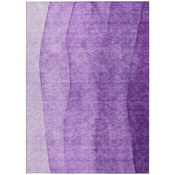 10' X 14' Purple And Lavender Ombre Washable Indoor Outdoor Area Rug