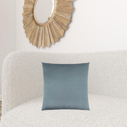 18" X 18" Blue Polyester Zippered Pillow