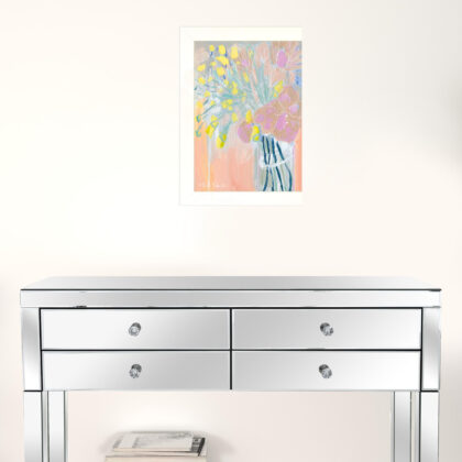 Maybe Shes A Wildflower White Framed Print Wall Art