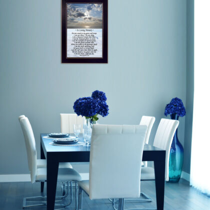 In Loving Memory 2 Black Framed Print Wall Art