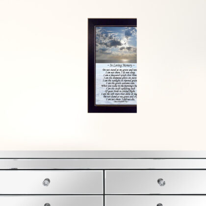 In Loving Memory 2 Black Framed Print Wall Art