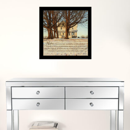 Home 3 Black Framed Print Wall Art