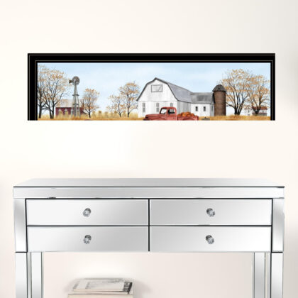 Set Of Two Billy Jacobs Seasonal Autumn Or Winter Black Frame Black Framed Print Wall Art