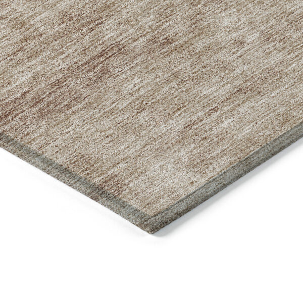 3' X 5' Orange Copper And Terra Cotta Abstract Washable Indoor Outdoor Area Rug
