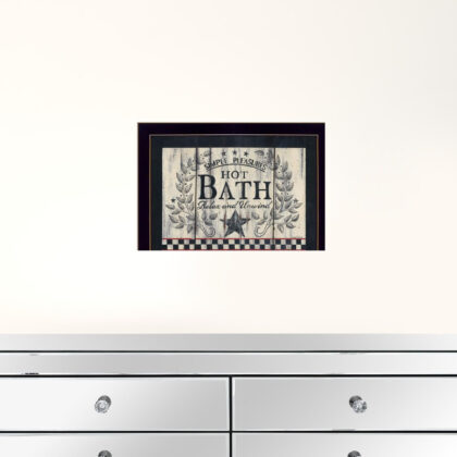 Hot Bath 15 Black Framed Print Wall Art