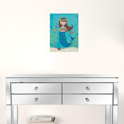 Under The Sea 6 White Framed Print Wall Art