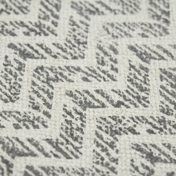 2' x 3' Gray and Ivory Geometric Flatweave Handmade Distressed Area Rug with Fringe
