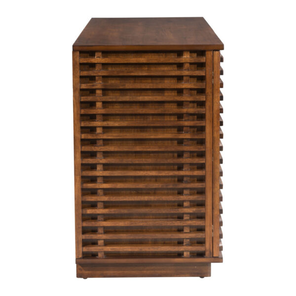 54" Brown Enclosed Storage TV Stand