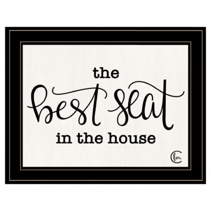 The Best Seat In The House 2 Black Framed Print Wall Art