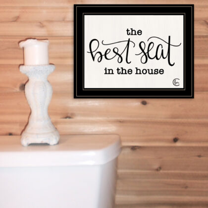 The Best Seat In The House 2 Black Framed Print Wall Art