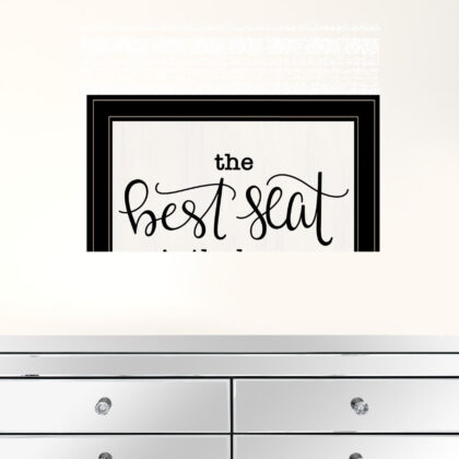 The Best Seat In The House 2 Black Framed Print Wall Art