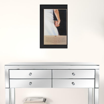 I DO 5 Black Framed Print Wall Art