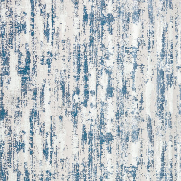 8' x 11' Navy Blue Abstract Washable Non Skid Area Rug