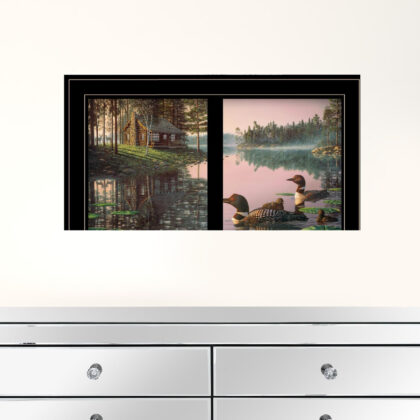 Northern Tranquility 4 Black Framed Print Wall Art