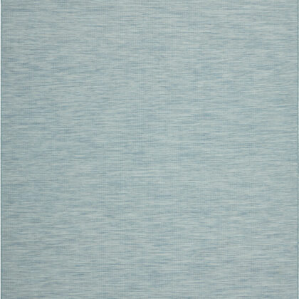 8' X 10' Aqua Indoor Outdoor Area Rug