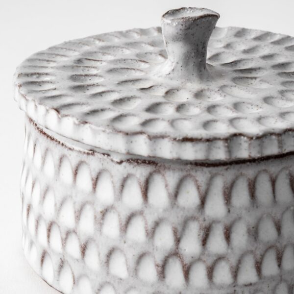 Petite Gray Ceramic Decorative Box