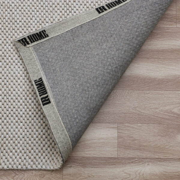 5' x 8' Beige Hand Woven Non Skid Area Rug