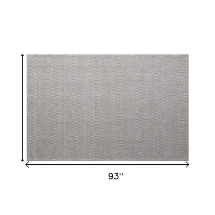 5' x 8' Beige Hand Woven Non Skid Area Rug