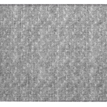 2' X 3' Gray Geometric Washable Non Skid Indoor Outdoor Area Rug