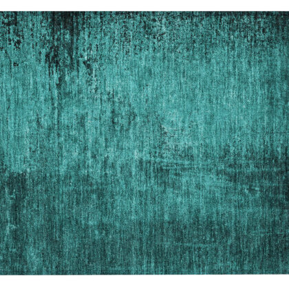 2' X 3' Teal Abstract Washable Non Skid Indoor Outdoor Area Rug