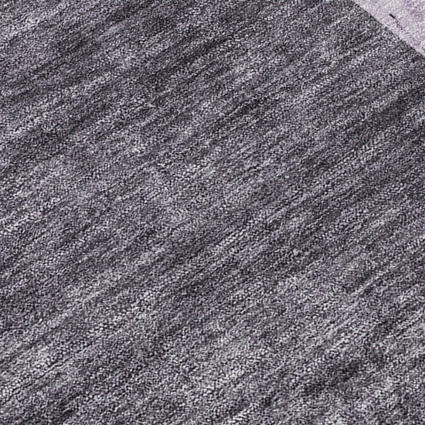 2' X 3' Purple and Black Abstract Washable Indoor Outdoor Area Rug