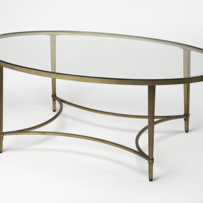 Golden Oval Coffee Table