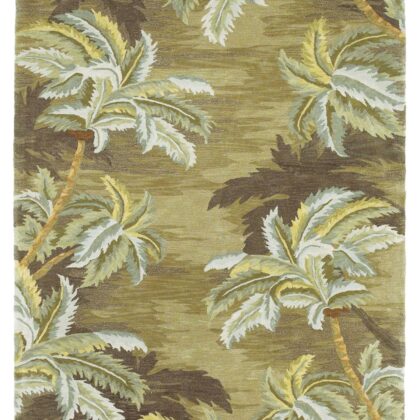 5' X 8'  Wool Moss Area Rug