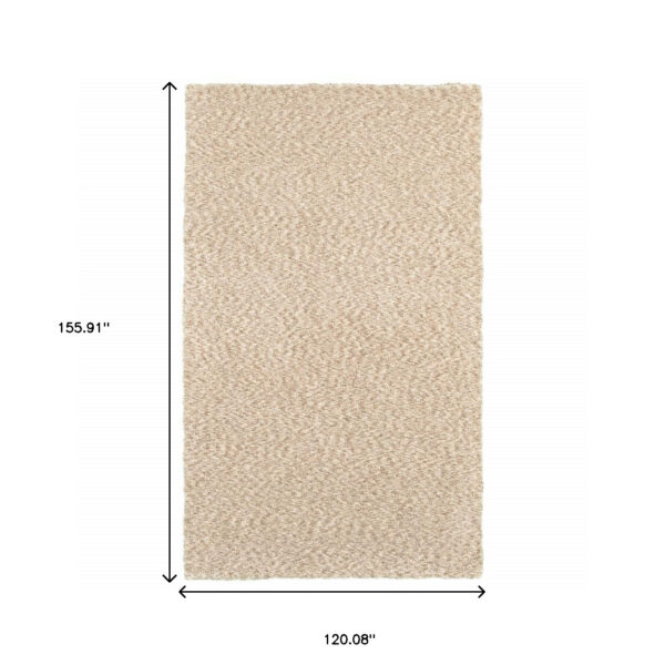 10’ X 13’ Modern Soft Tan Indoor Area Rug