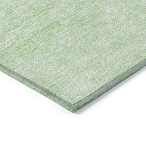 9' X 12' Green And Mint Green Abstract Washable Indoor Outdoor Area Rug