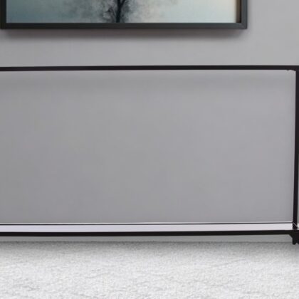 56" Clear and Black Glass Frame Console Table With Shelves