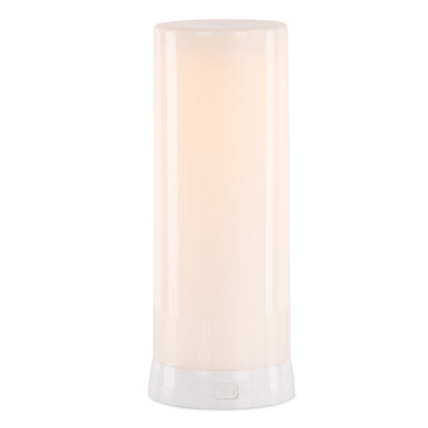8" White Flameless Designer Candle