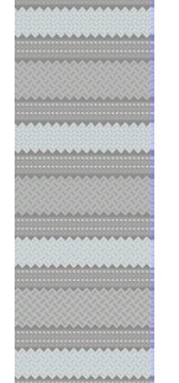 3' X 8' Gray and Ivory Southwestern Indoor Outdoor Area Rug