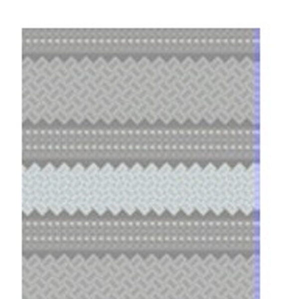3' X 8' Gray and Ivory Southwestern Indoor Outdoor Area Rug