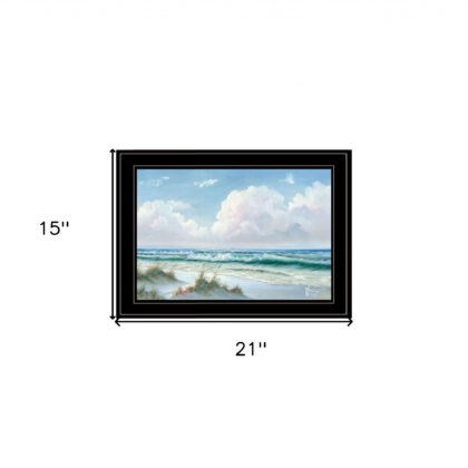 Beach 8 Black Framed Print Wall Art