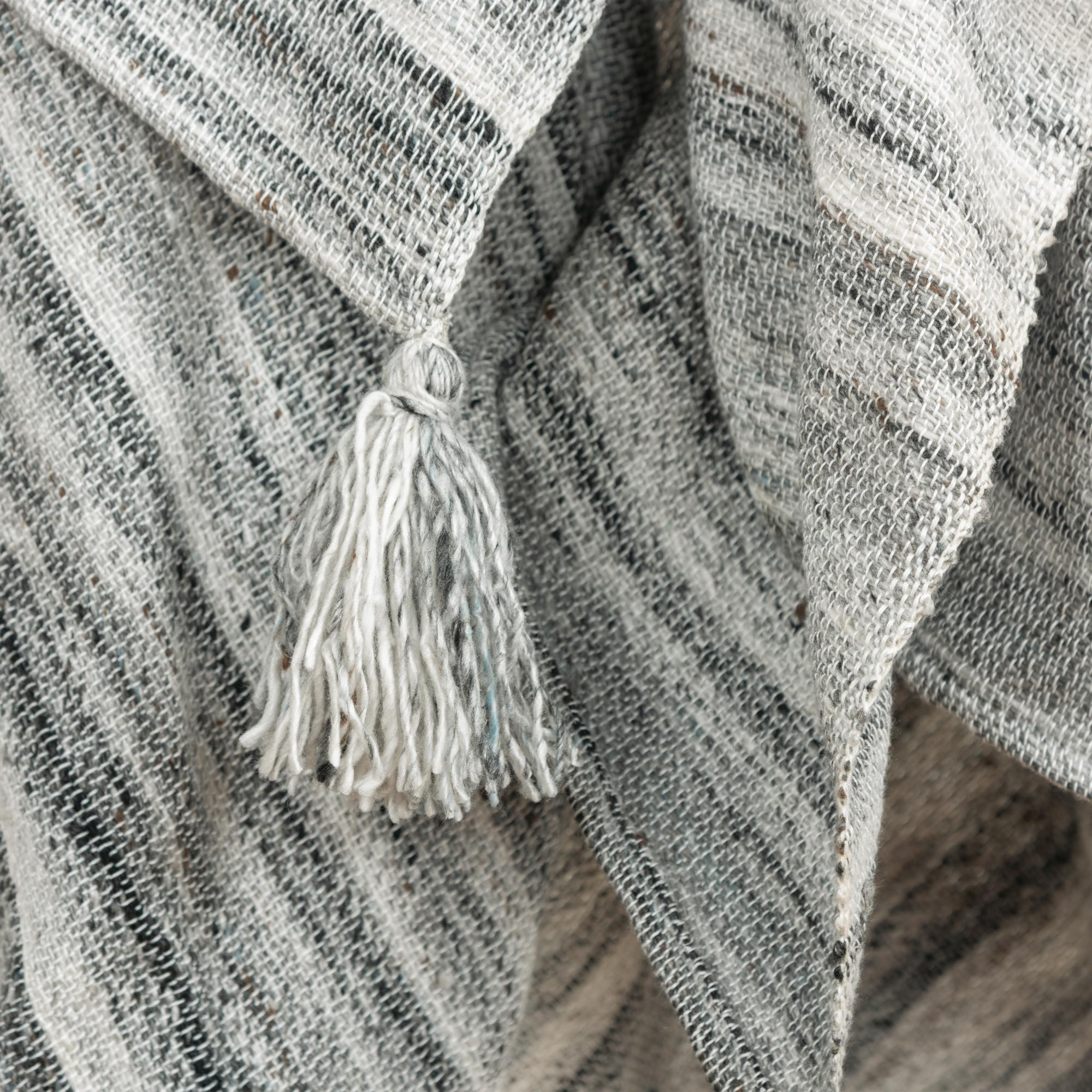 Gray Woven 100% Poly Pet Throw Blanket - Image 2
