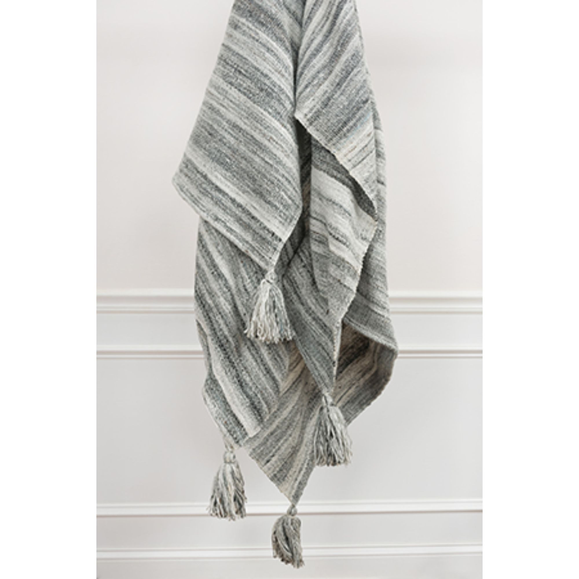 Gray Woven 100% Poly Pet Throw Blanket - Image 4