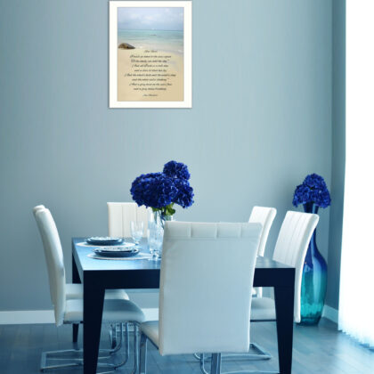Sea Fever White Framed Print Wall Art