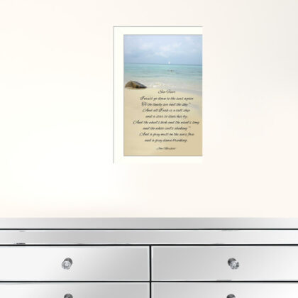 Sea Fever White Framed Print Wall Art