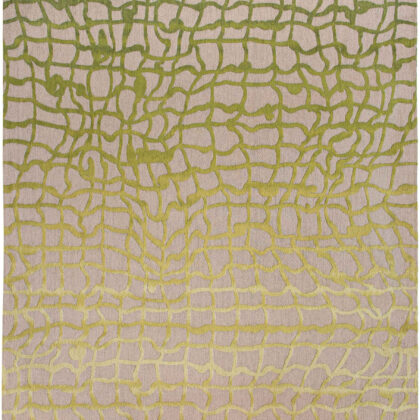 8' x 11' Gray and Green Abstract Non Skid Area Rug
