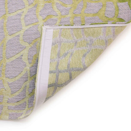 8' x 11' Gray and Green Abstract Non Skid Area Rug