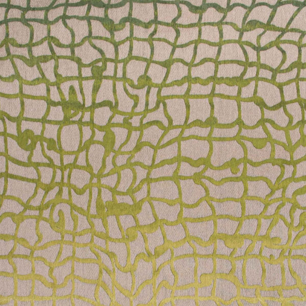 8' x 11' Gray and Green Abstract Non Skid Area Rug