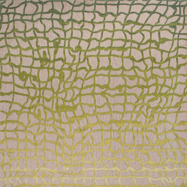8' x 11' Gray and Green Abstract Non Skid Area Rug